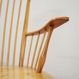 Rocking chair by Albert Haberer for Hermann Fleiner Wingback