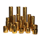Collection of 21 modular brass candle holders — Colseth, Norway, circa 1960–70