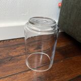Cylindrical glass vase