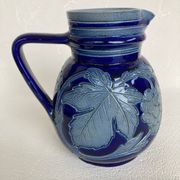 Betschdorf Alsace salt stoneware pitcher signed Schmitter Roger