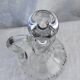 Chalcedony cut glass carafe chantilly by saint-louis