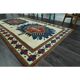 1970s Vintage Turkish Oushak Handmade Wool Cotton Beige Area Rug 160x265
