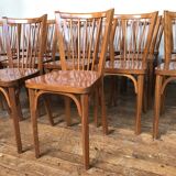 Rare series of 50 chairs Baumann fanett vintage design 1950 1960