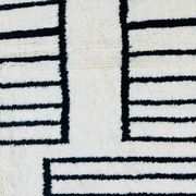 Traditional Berber rug in natural wool 2.5x1.5 m