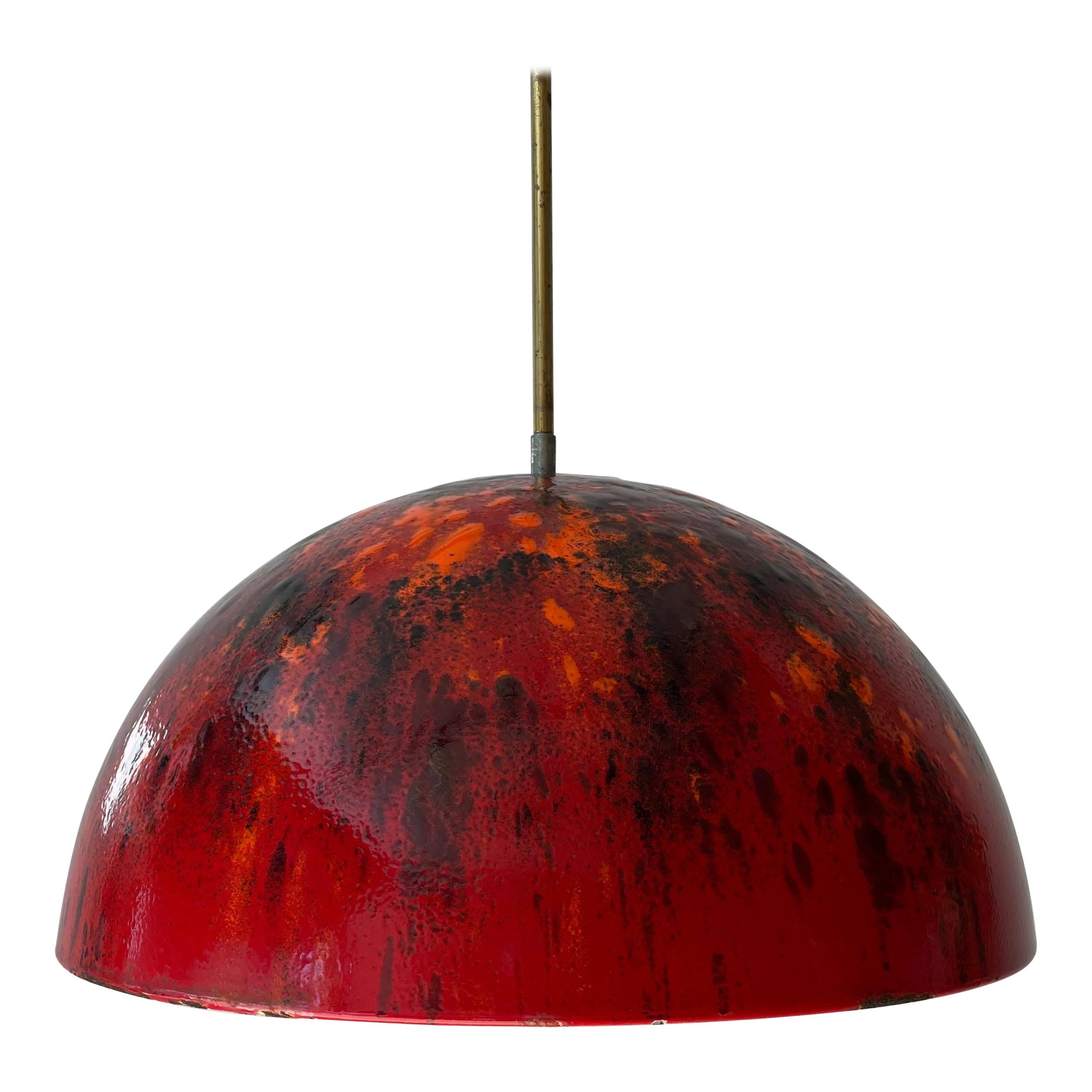 Coates enamel pendant lamp, 1960s, Germany