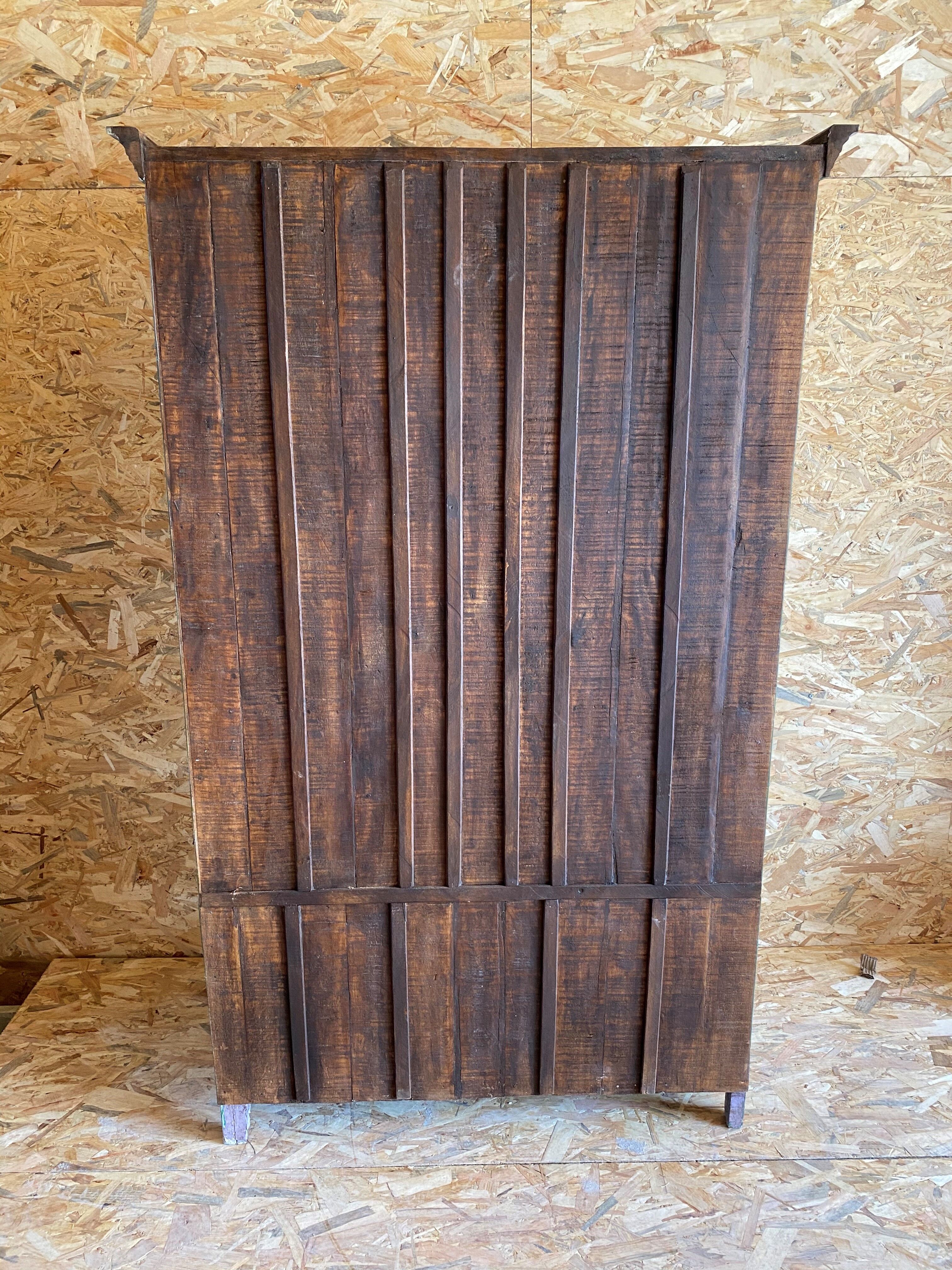 Antique teak showcase