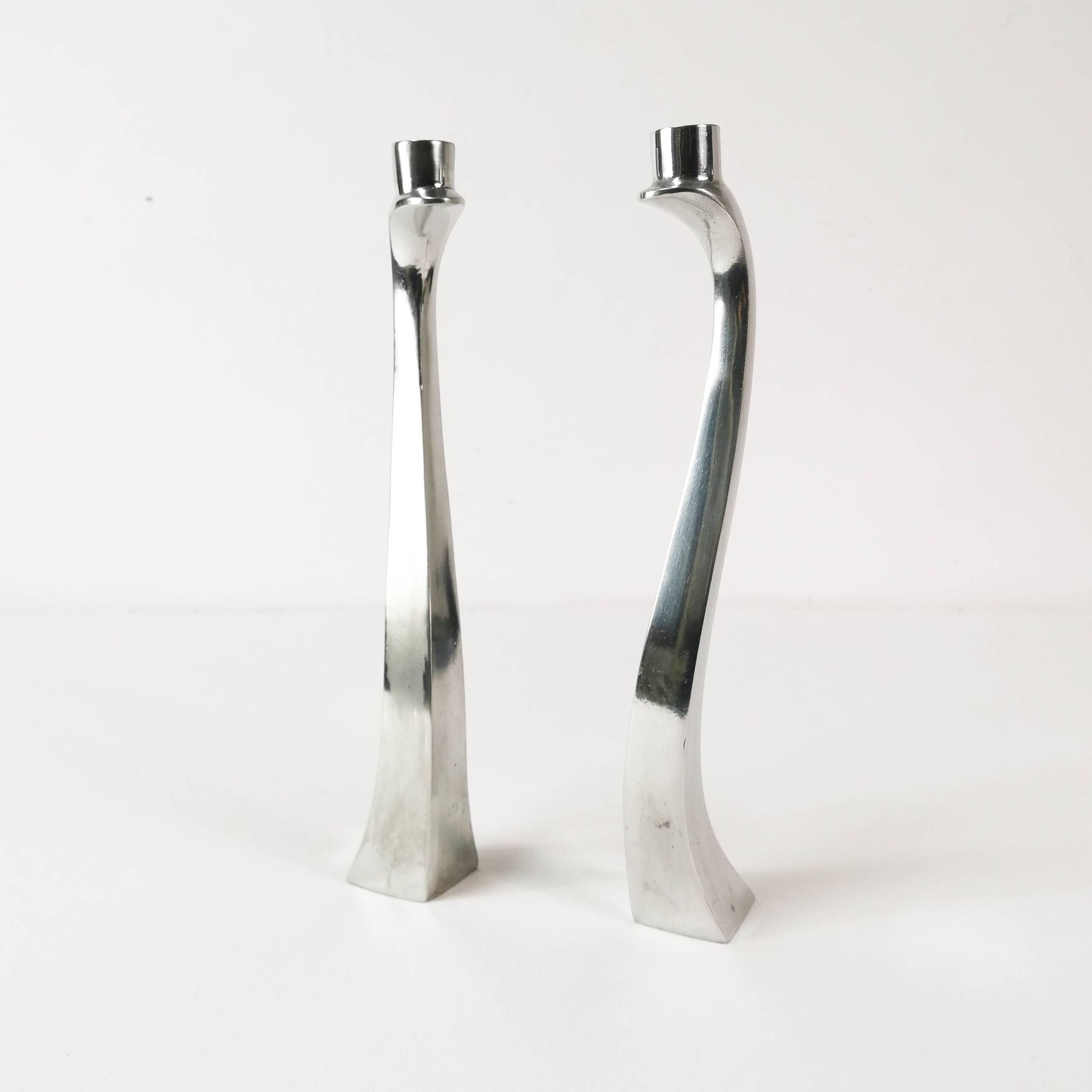 Postmodern "Nessy" candlesticks, Escapade Paris, France, 1980s.