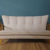 Canapé danois avec accoudoirs ouverts, années 1940