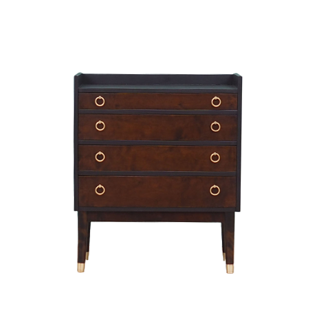 Walnut chest of drawers, Danish design, 1970s, made in Denmark