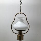 Suspension en laiton lampe à huile vintage