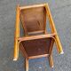 Rattan and woven wicker bedside table 1970