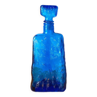 Italian glass carafe Empoli 1970