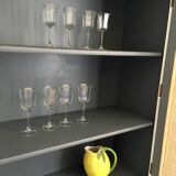 Wood and rattan dresser