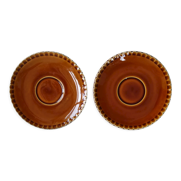 Deux soucoupes Sarreguemines