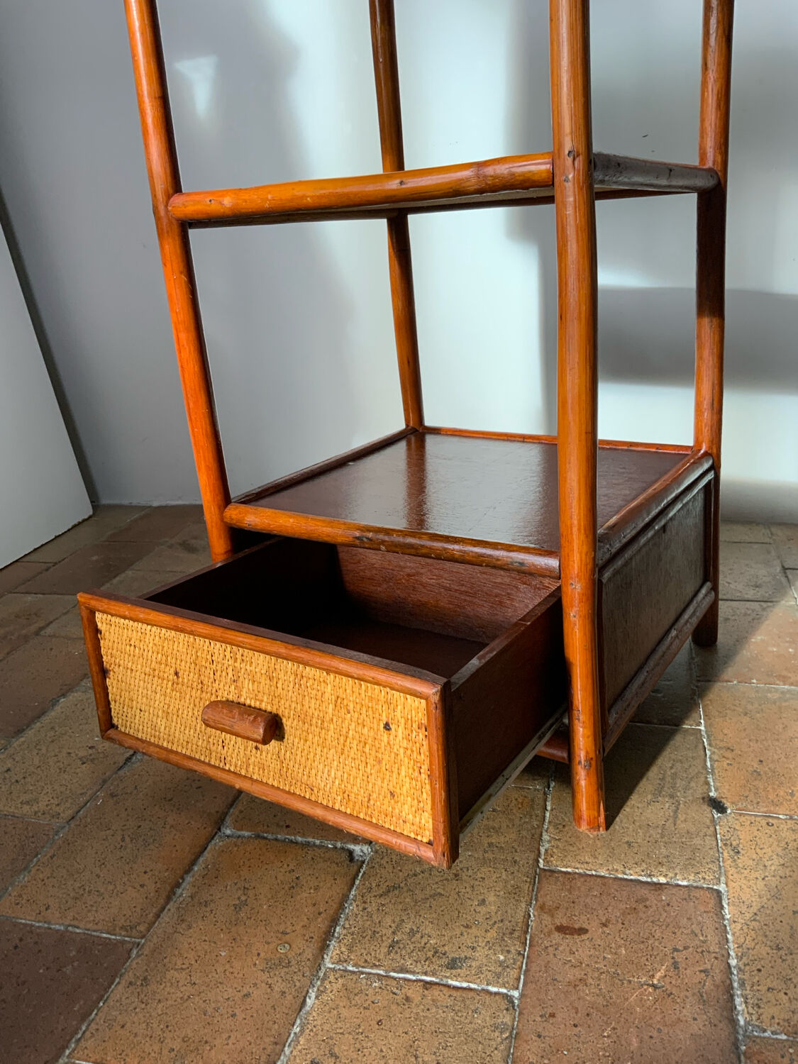 Vintage corner shelf