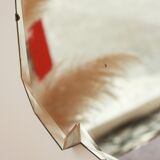 Beveled mirror - freeform - "batman", 67x39 cm