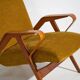 Ensemble de deux fauteuils et pouf – Mid-century Modern (vers 1950). Ensemble de trois pièces