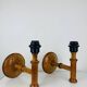 Pair of Aneta Scandinavian wooden wall lights, 1960s