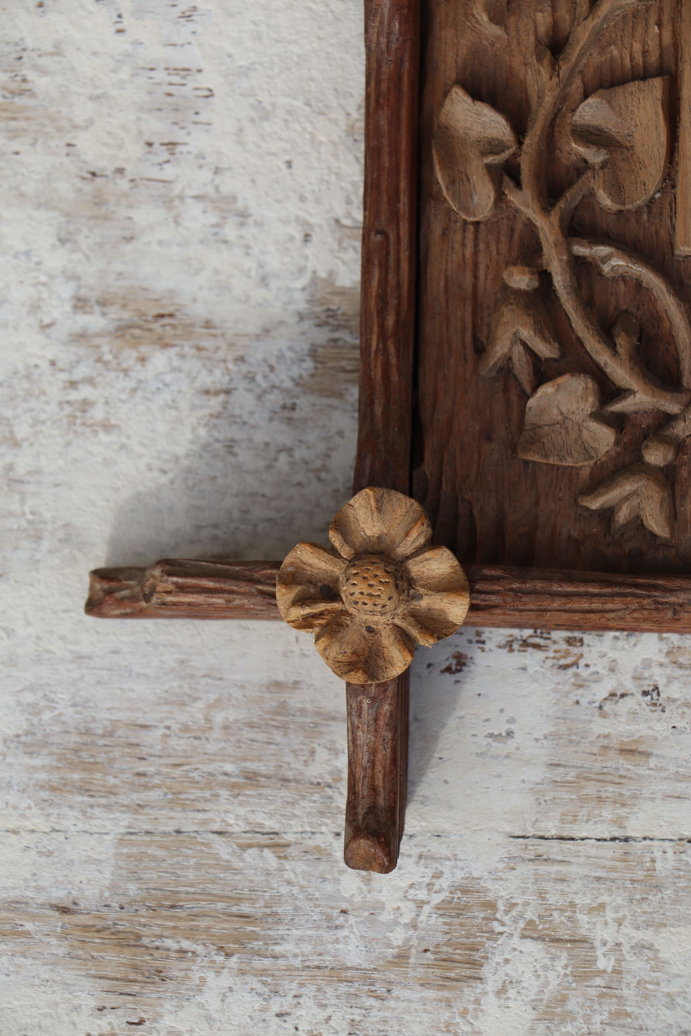 Black forest frame carved wood