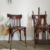 Lot of 4 chairs bistro Baumann