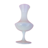 Vase soliflore en verre opalescent annees vintage