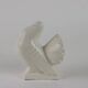 Ancient ceramic pigeon sculpture by George Ventrillon for Saint Clément.