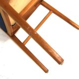 Set of 4 Scandinavian beech chairs, Sweden, 1960