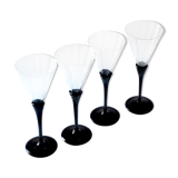 4 Hadeland glasses of 1980