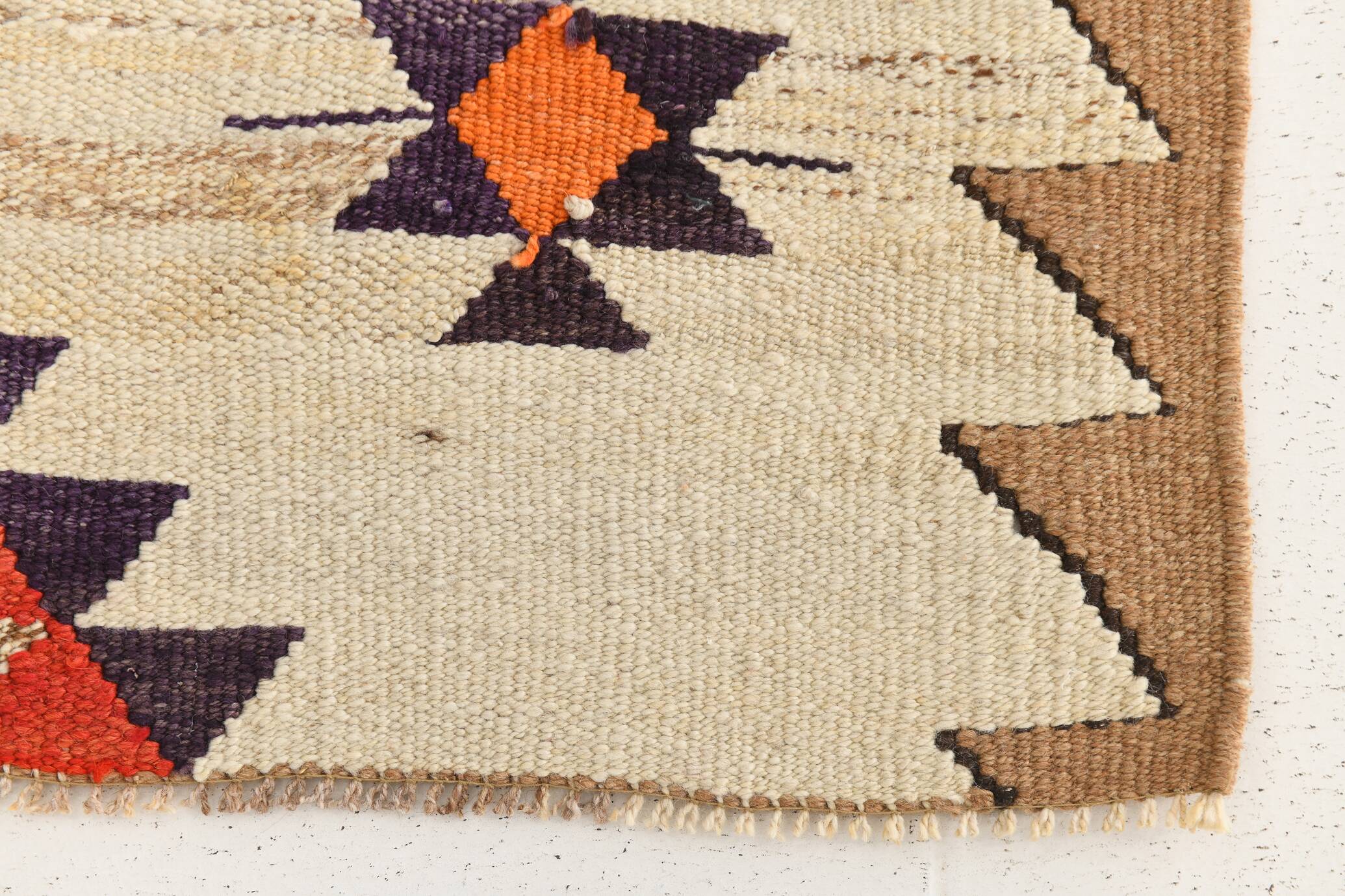 3x10 Vintage Tribal Geometric Kilim Runner Rug, 91x314Cm
