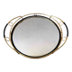 Plateau miroir laiton années 60