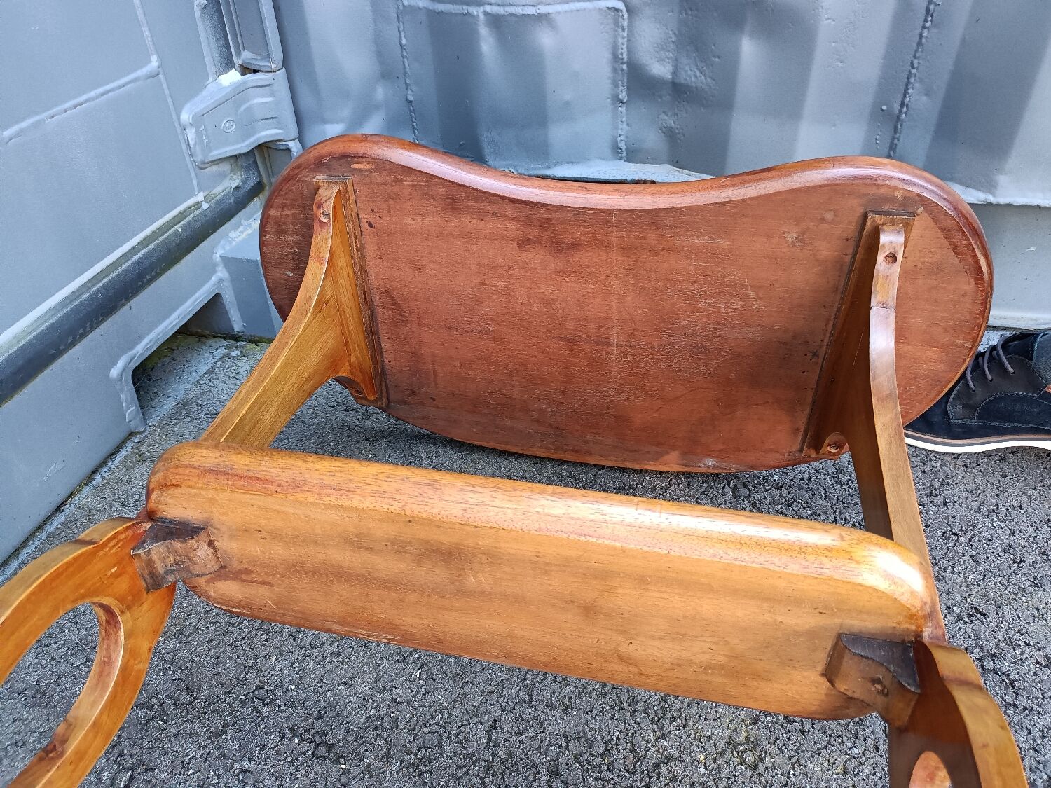 Pair of bedside tables in antique marquetry Louis XVl