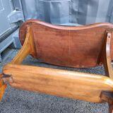 Pair of bedside tables in antique marquetry Louis XVl