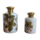 Flacons de parfum porcelaine Limoges Vapocler Clercygne Paris - année 70