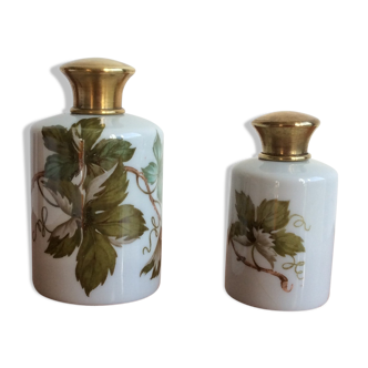 Limoges Vapocler Clercygne Paris porcelain perfume bottles - year 70