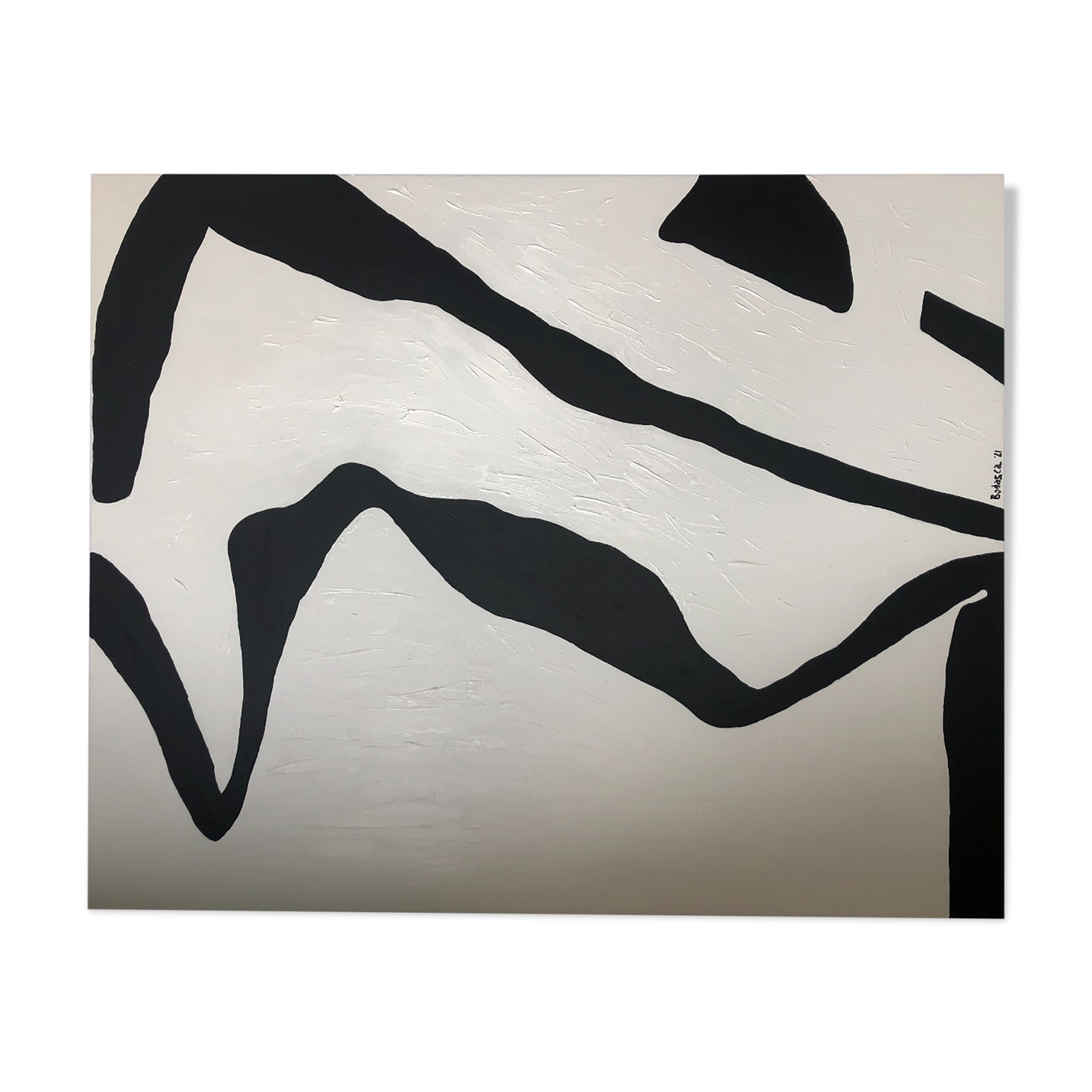 Large contemporary abstract canvas