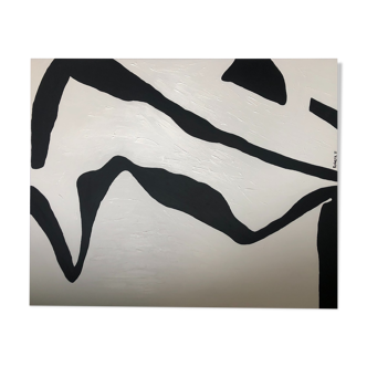 Large contemporary abstract canvas