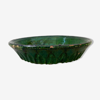 XL Vintage Green Glaze Sottovaso