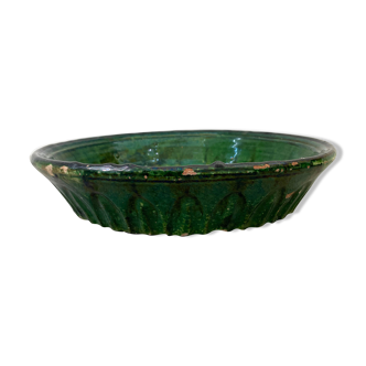 XL Vintage Green Glaze Sottovaso