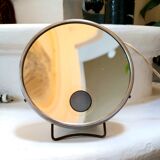 Backlit barber mirror