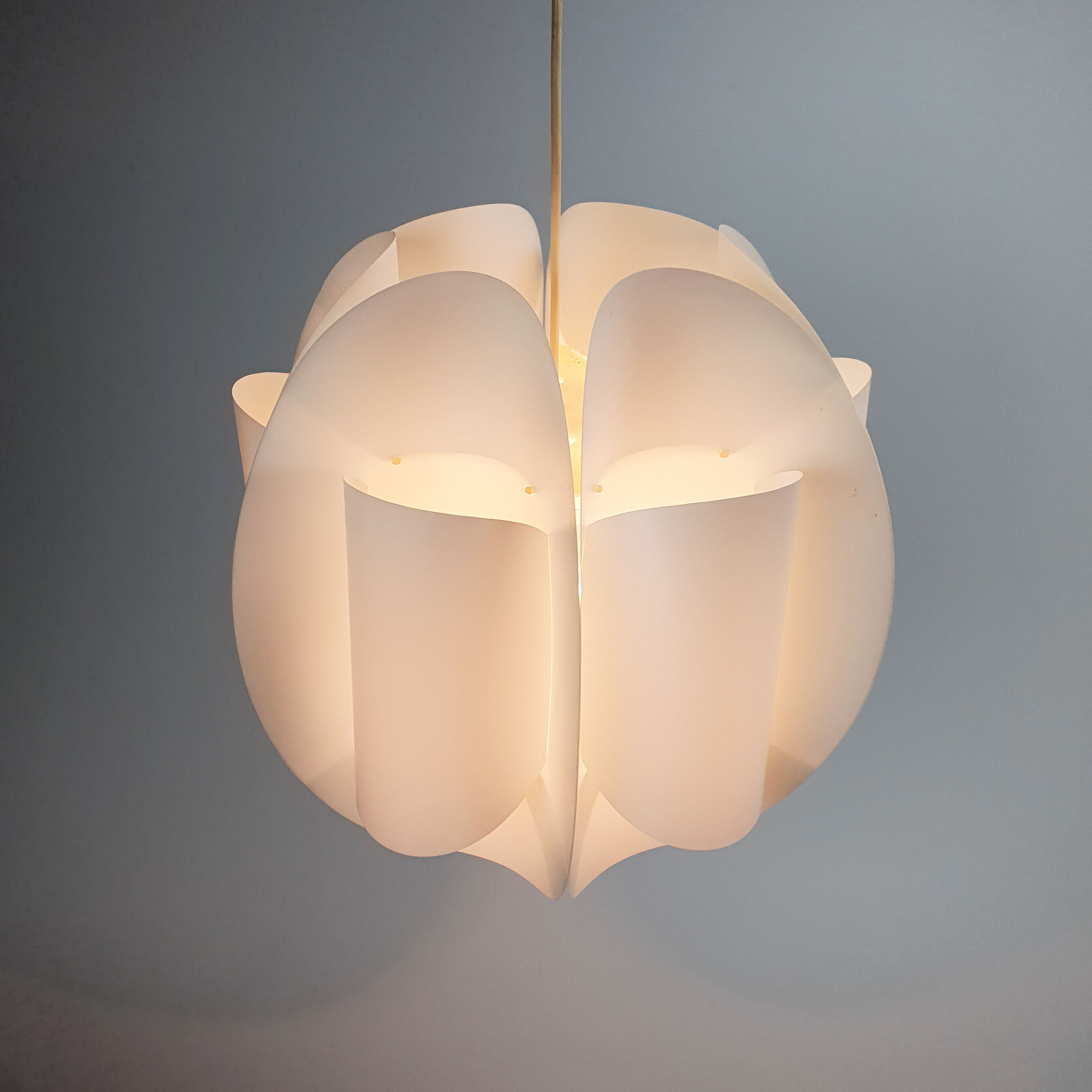 Danish plastic maxi circle pendant, 1960s