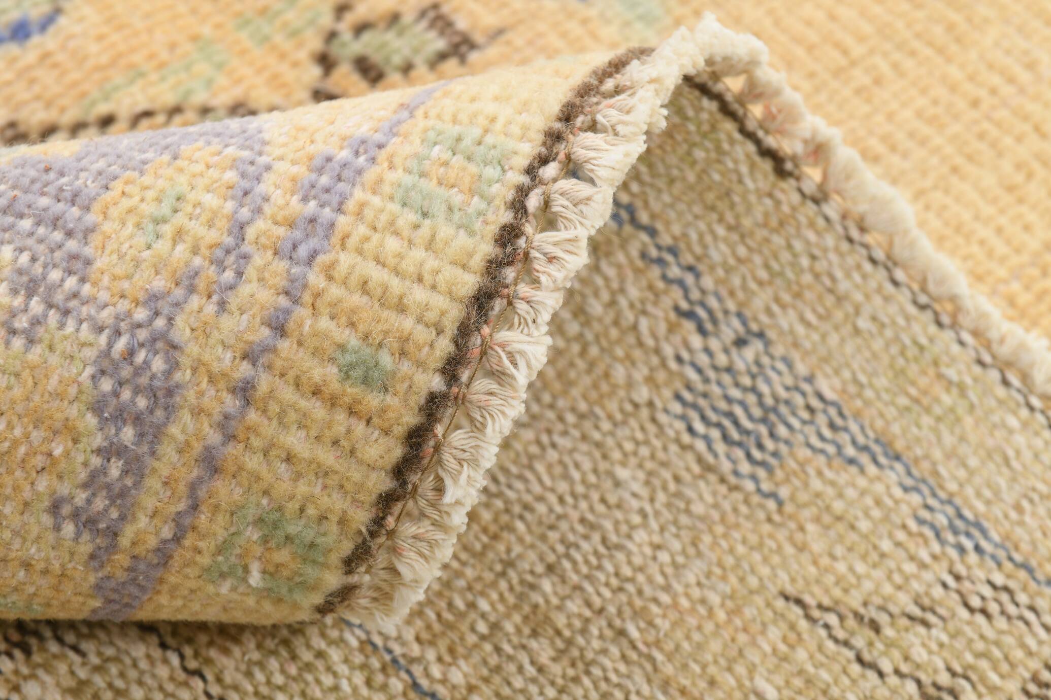 5x8 Rug For Living Room Yellow Blue Vintage Rug, 170x253Cm