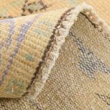 5x8 Rug For Living Room Yellow Blue Vintage Rug, 170x253Cm