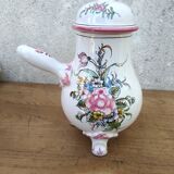 Chocolatiere in faience of Moustiers