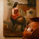 Tableau du XXe siècle - Femme à la fontaine