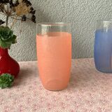 6 verres granité à orangeade vintage