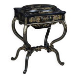 Painted wooden work table, Napoleon III period – mid 19th century