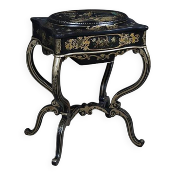 Table travailleuse en bois peint, époque Napoléon III – milieu XIXe