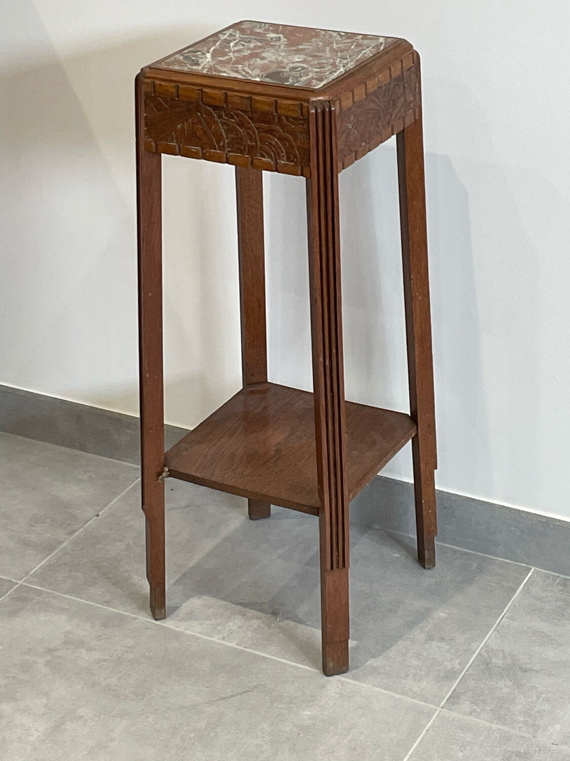 Art deco harness marble top