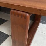 Large Teak coffee table with serving tray 1970s EMC Mobler Denmark