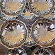 Coupes à glaces hautes vintage en inox, forme de fleur (lot de 12)